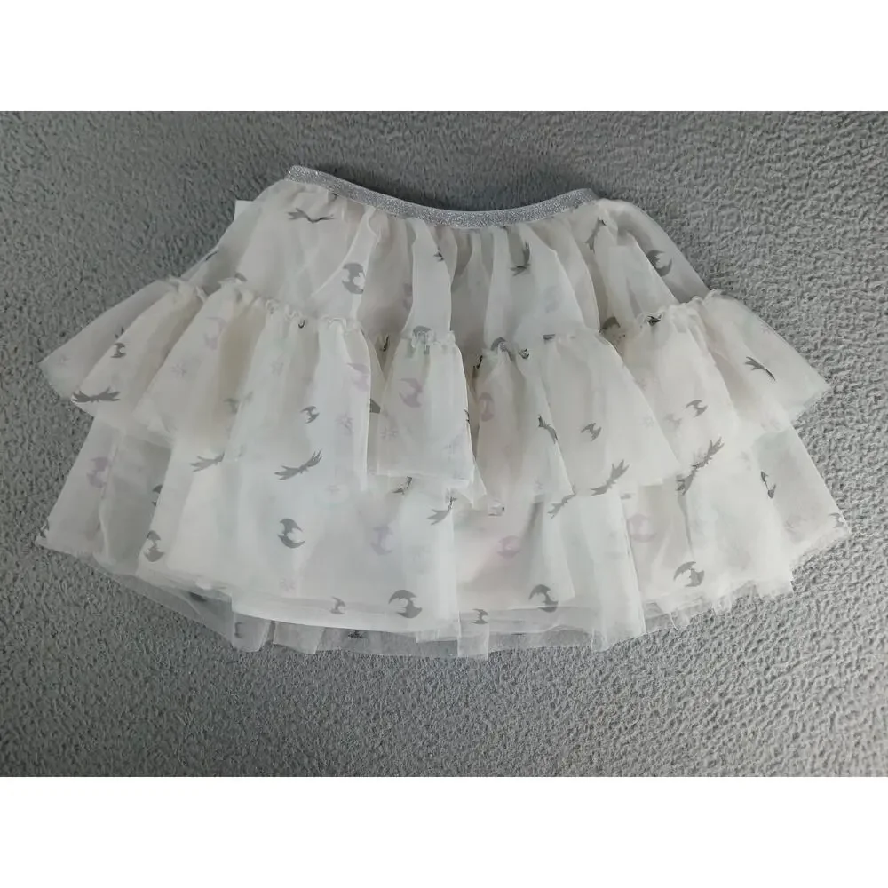 Disney Nightmare Before Christmas Skirt Girls Medium (8) Bats Halloween NWT